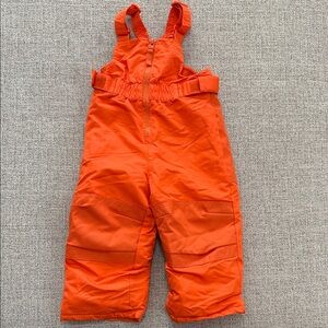 Cat & Jack Bright Orange Kids Snow Bibs